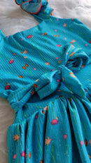 Vestido Infantil Com Dupla Saia Ondulada Elegância em Dose Dupla!