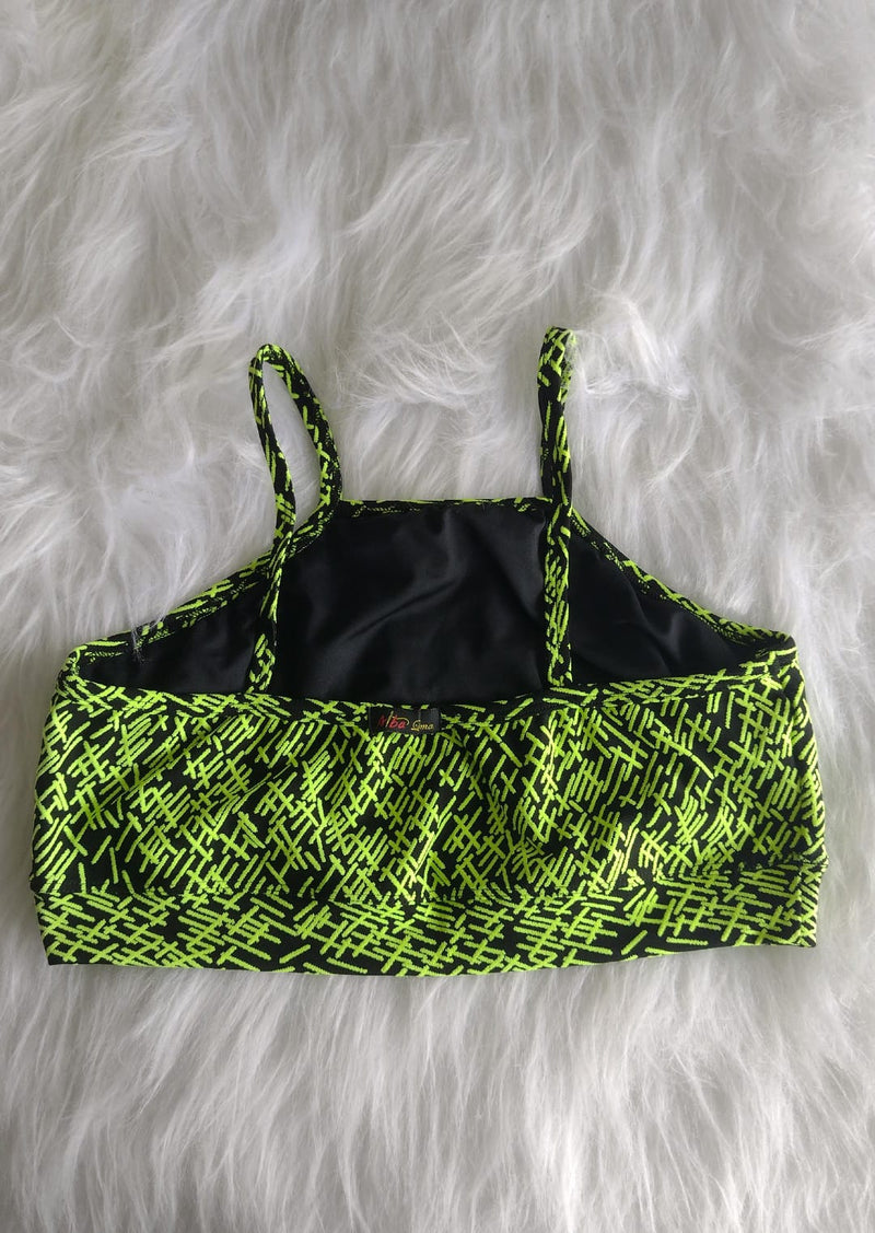 Tops Fitness Alça Fina Estampa Rabisco