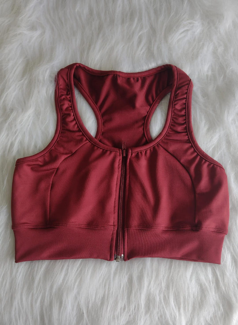 Tops Fitness com Zíper