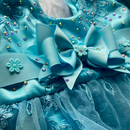 Vestido de Tule Bordado Estilo Princesa Para Festas