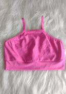 Tops Fitness Alça Fina Cor Única