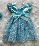 Vestido de Tule Bordado Estilo Princesa Para Festas