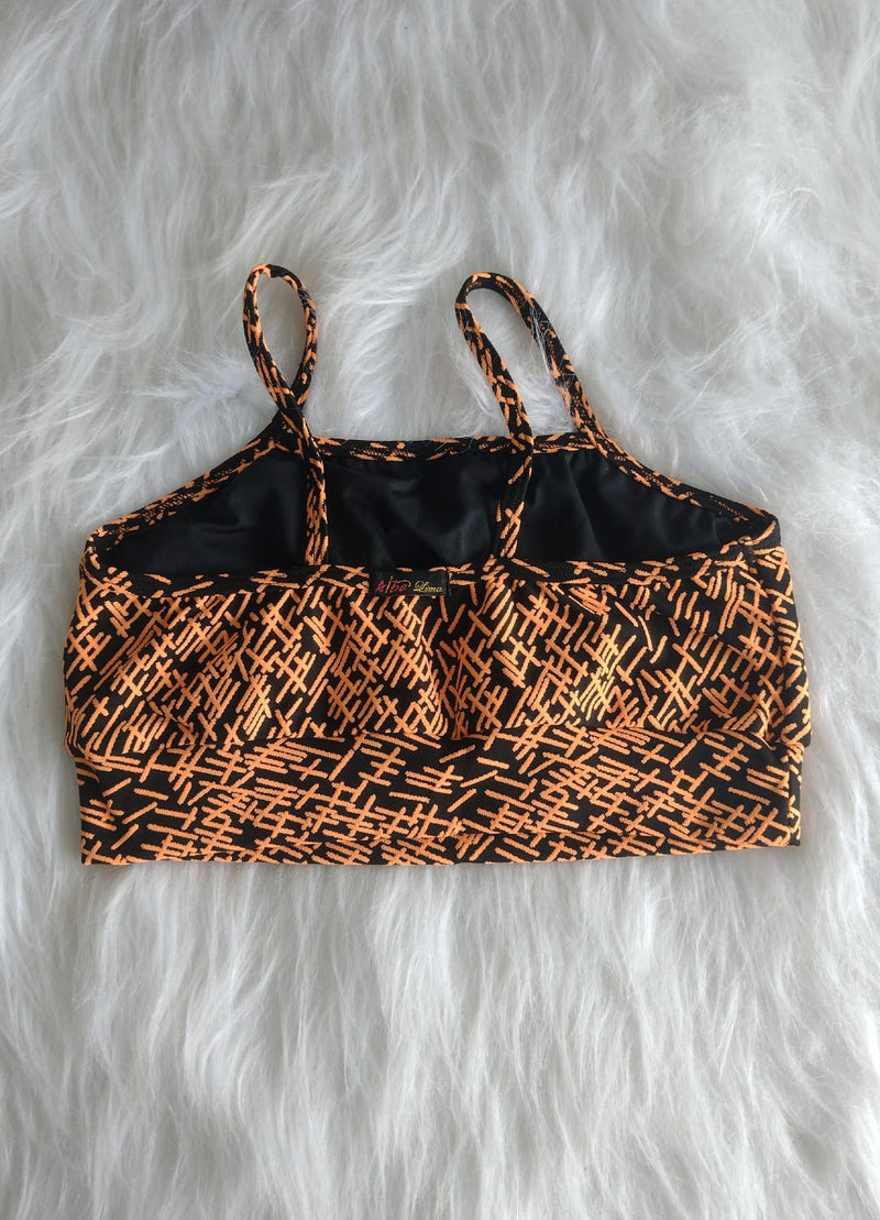 Tops Fitness Alça Fina Estampa Rabisco