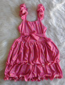 Vestido Infantil Com Dupla Saia Ondulada Elegância em Dose Dupla!