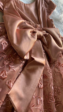 Vestido de Tule Bordado Estilo Princesa Para Festas