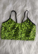 Tops Fitness Alça Fina Estampa Rabisco