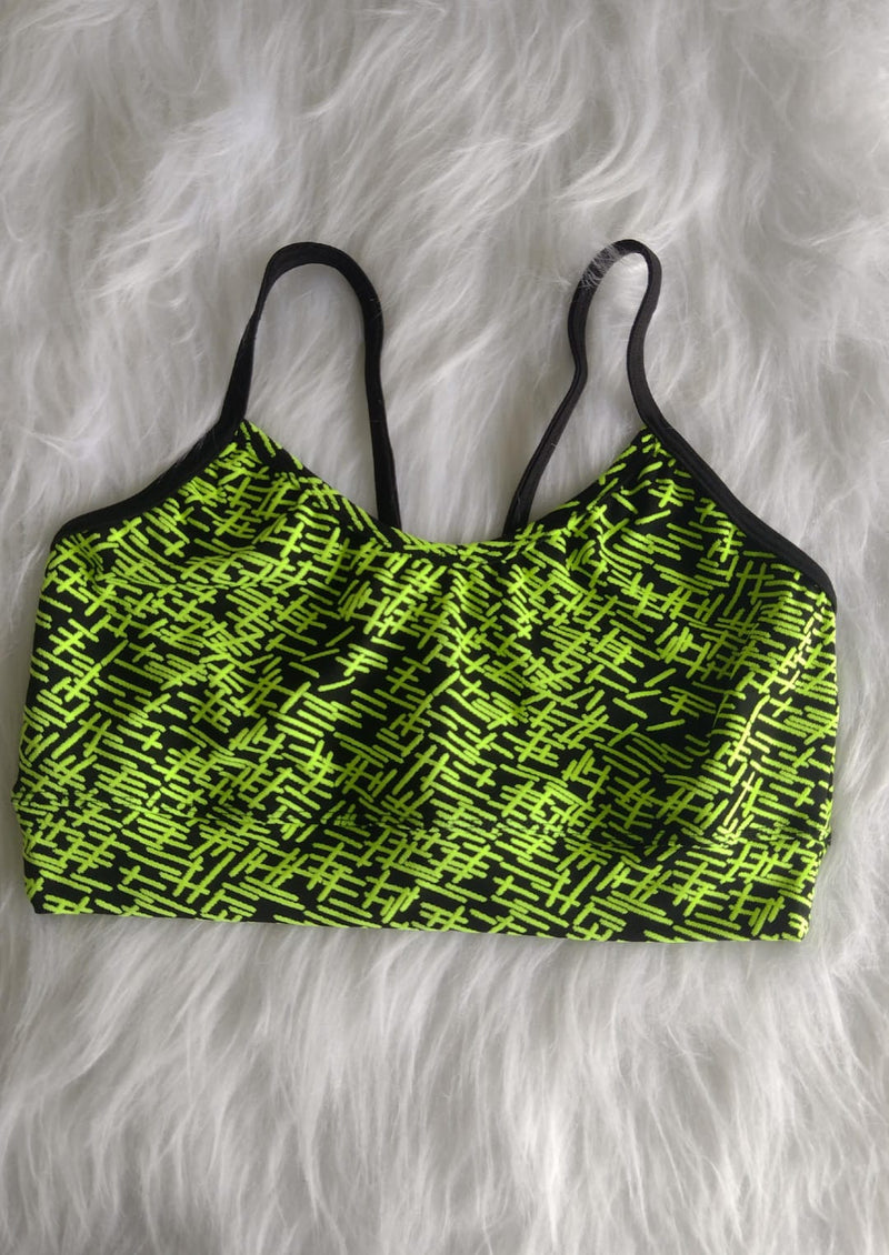 Tops Fitness Alça Fina Estampa Rabisco