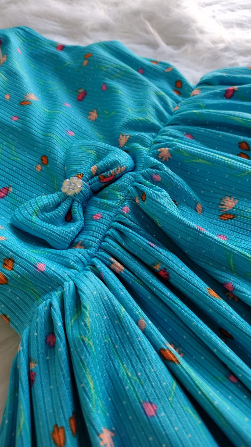 Vestido Infantil Saia Ondulada Modernidade e Estilo de Sobra!