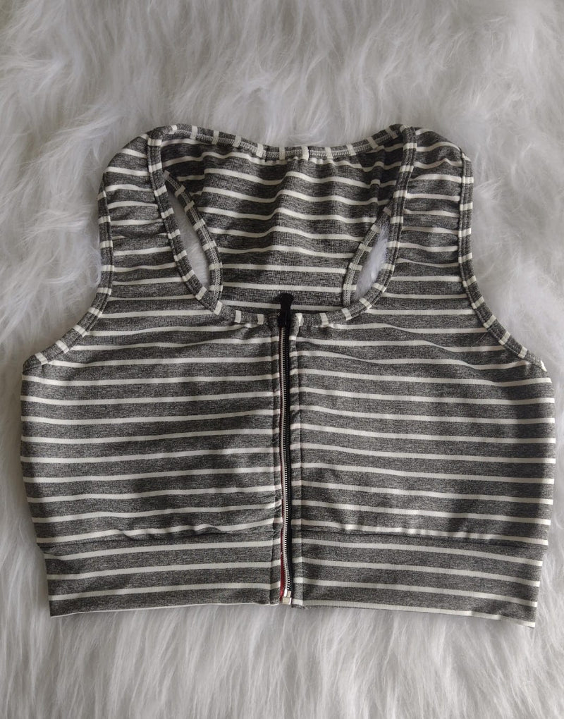 Tops Fitness com Zíper