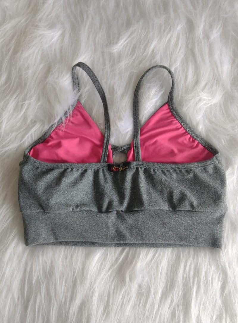 Tops Fitness Alça Fina Cor Única