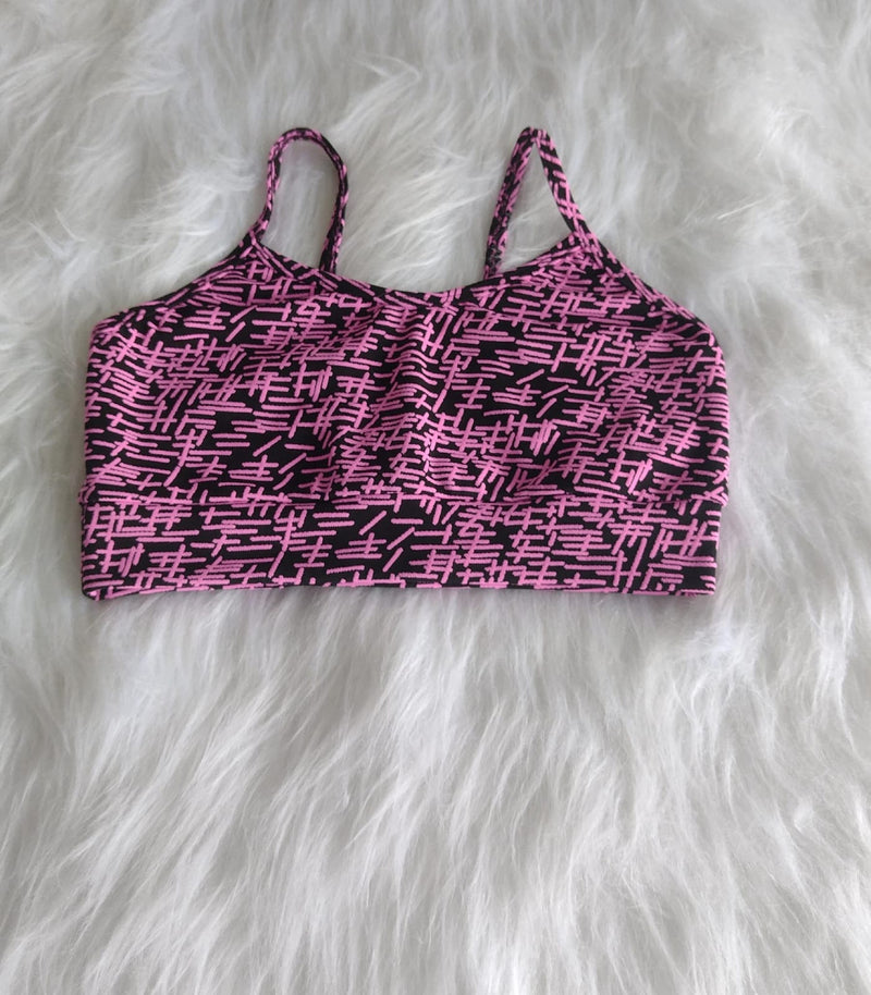 Tops Fitness Alça Fina Estampa Rabisco