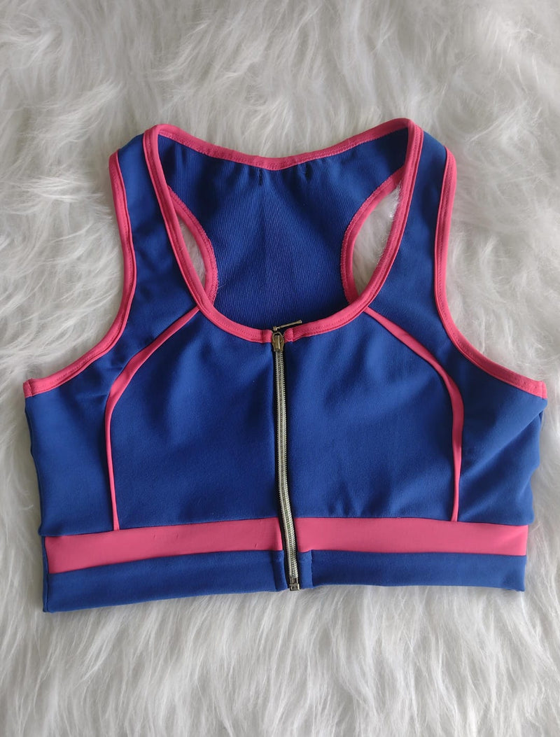 Tops Fitness com Zíper