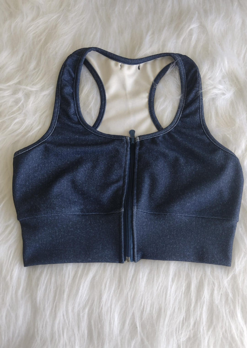 Tops Fitness com Zíper