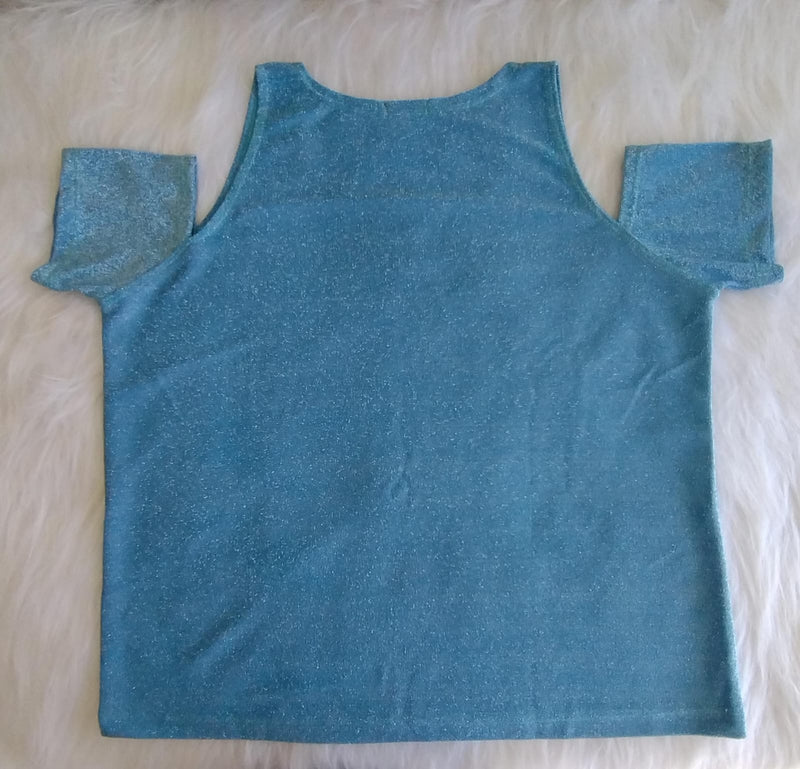 Blusa Ombro de Fora Brilhosa
