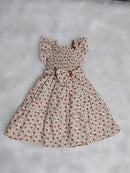 Vestido com estampa de flores