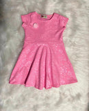 Vestido de malha crepe saia godê