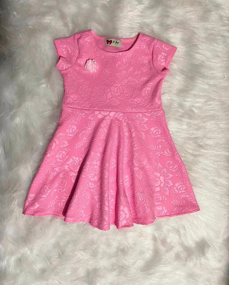 Vestido de malha crepe saia godê