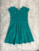 Vestido de malha crepe saia godê